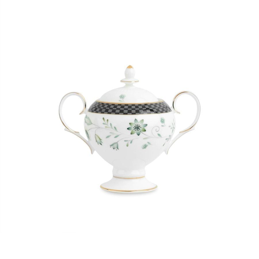 Bình (hũ) đường có nắp đậy dung tích 325ml sứ xương | Noritake Forever Fields 4950L - 50727A