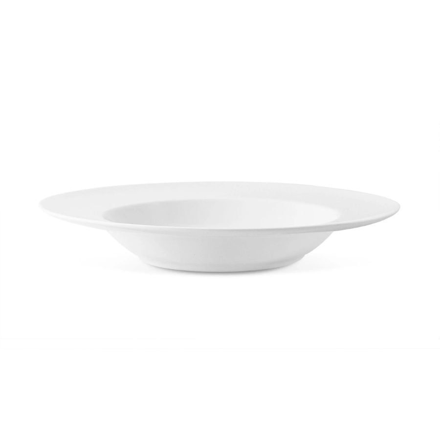 Đĩa sâu lòng 24,7cm dung tích 430ml sứ xương | Noritake Plain White 4850L - 93898
