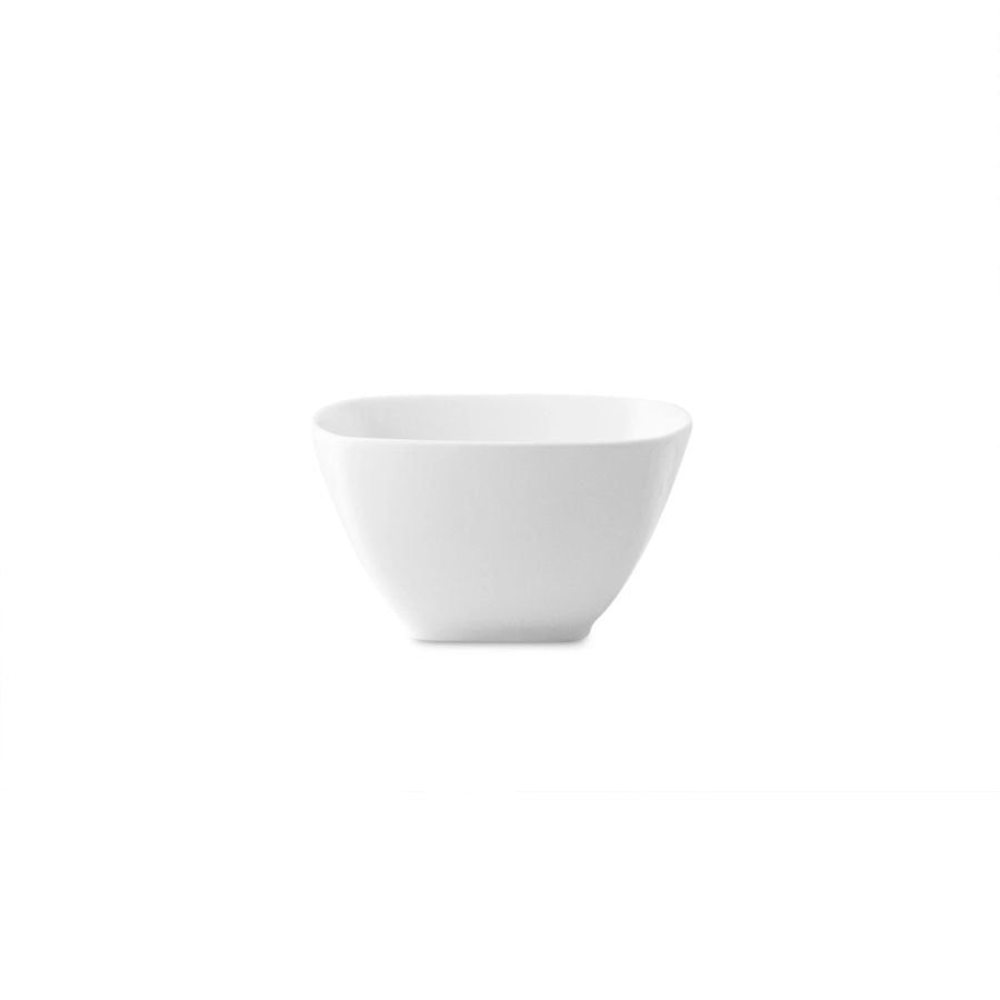 Bát cơm (chén cơm) hình vuông cạnh 11,2cm dung tích 320ml sứ xương | Noritake Plain White 4850L - 97302