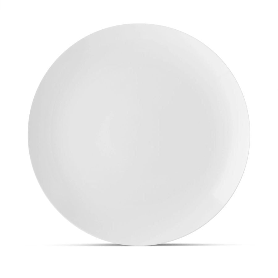 Đĩa tròn coupe cỡ siêu lớn (XXL) đường kính 42,7cm sứ xương | Noritake Plain White 9990L - 50103A