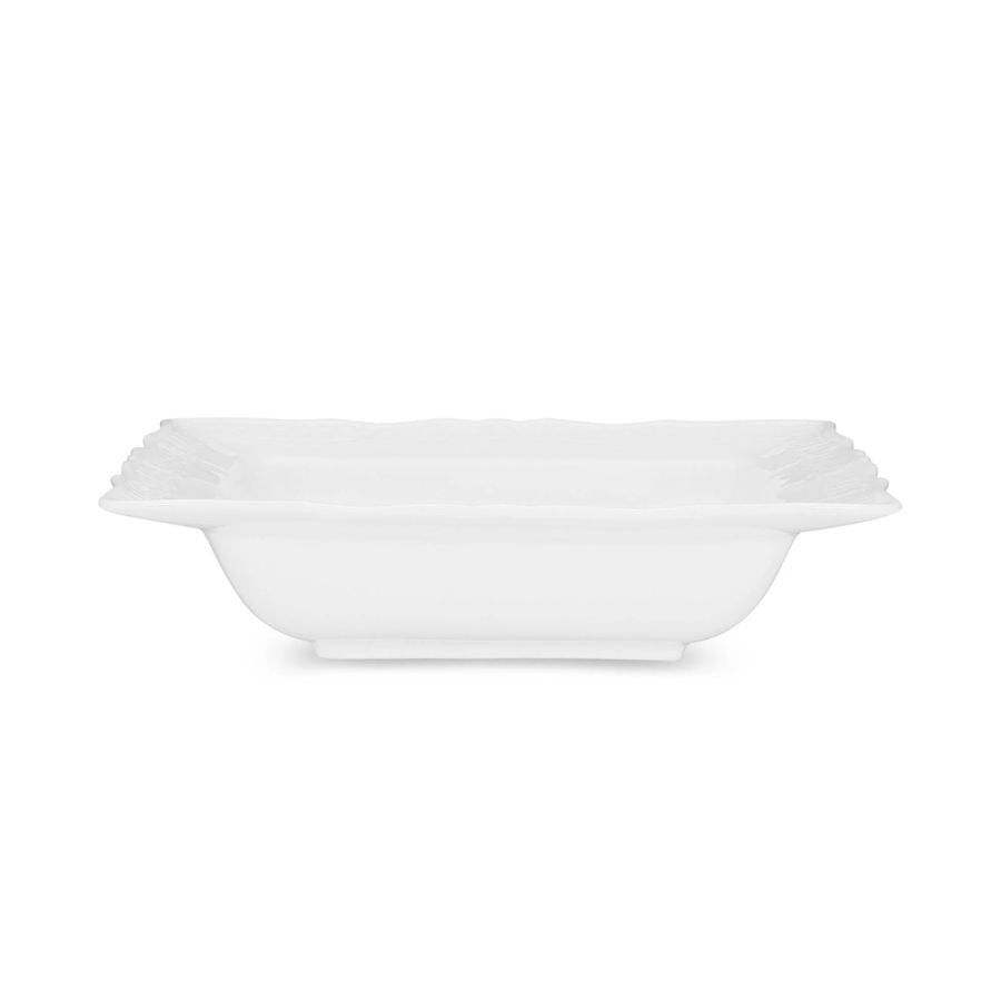Đĩa vuông sâu lòng 20,1cm dung tích 510ml sứ trắng cao cấp | Noritake Cher Blanc 1655L - 94848