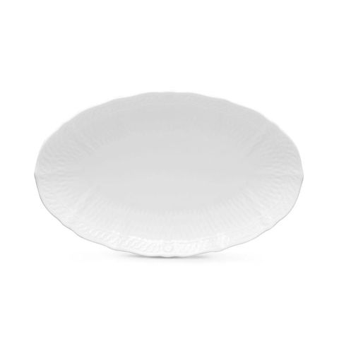  Đĩa Oval coupe cỡ nhỏ (SM) dài 26,8cm sứ trắng cao cấp | Noritake Cher Blanc 1655L - 94846 