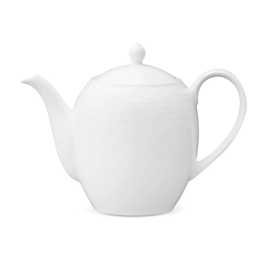 Ấm cà phê (bình cà phê) dung tích 1.340ml sứ trắng | Noritake Arctic White 4000L - 91523