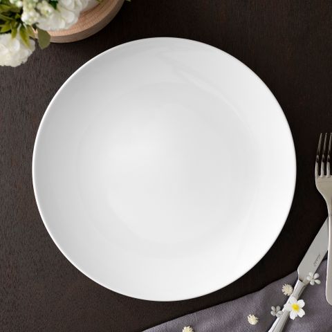  Đĩa tròn coupe cỡ lớn đường kính 26,9cm sứ trắng | Noritake Art Stage 3-336L - 00220A 