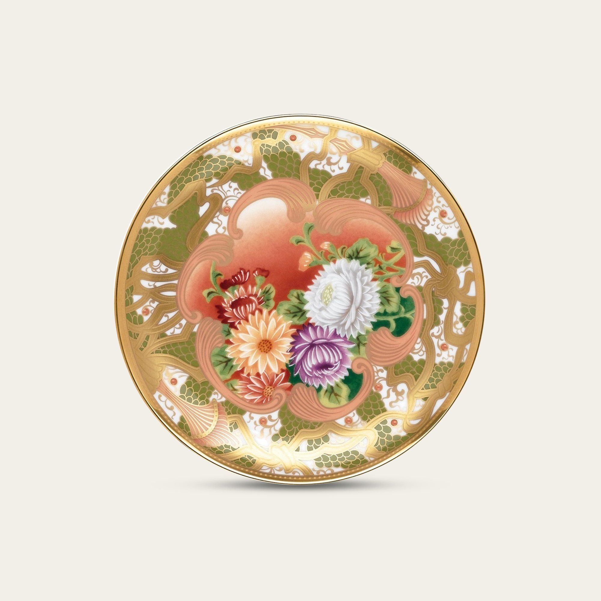 Đĩa tròn cỡ nhỏ đường kính 18cm sứ xương Nhật Bản | Noritake Wabana 4662-3J - T50115