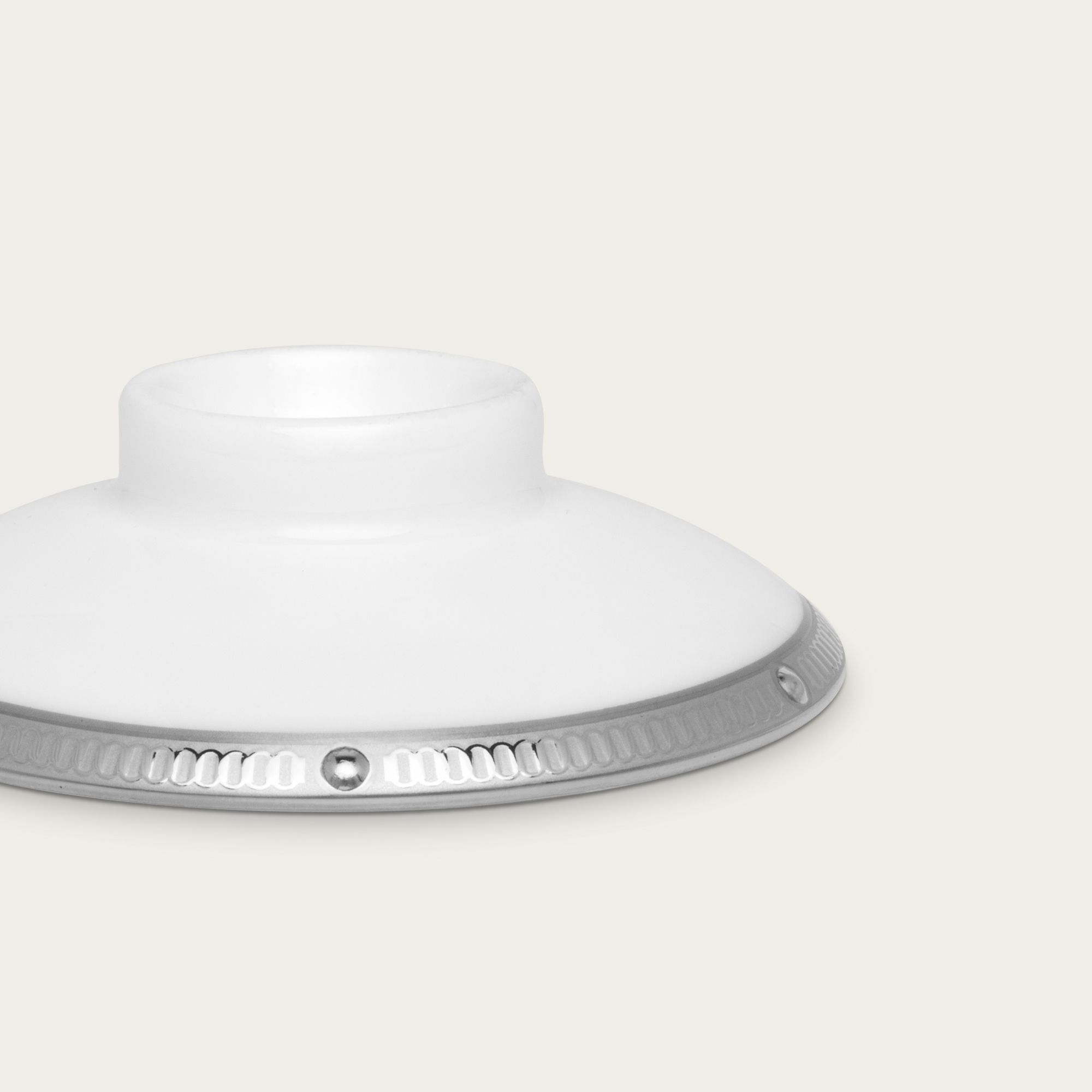 Nắp đậy chén trà (tách trà) Châu Á (không quai cầm) 160ml sứ xương | Noritake Rochelle Platinum 4795L - 50157CA