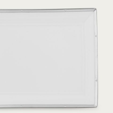  Đĩa hình chữ nhật dài 29,1cm sứ xương | Noritake Rochelle Platinum 4795L - 50985A 