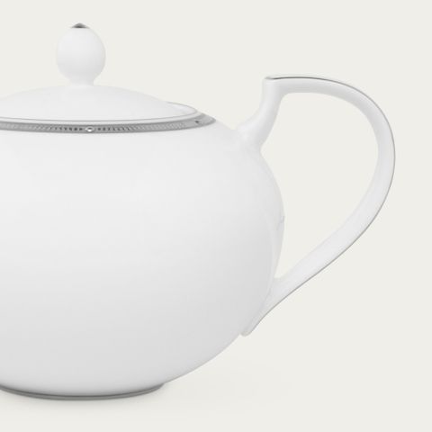  Ấm trà (bình trà) dung tích 1.150ml sứ xương | Noritake Rochelle Platinum 4795L - 59533A 