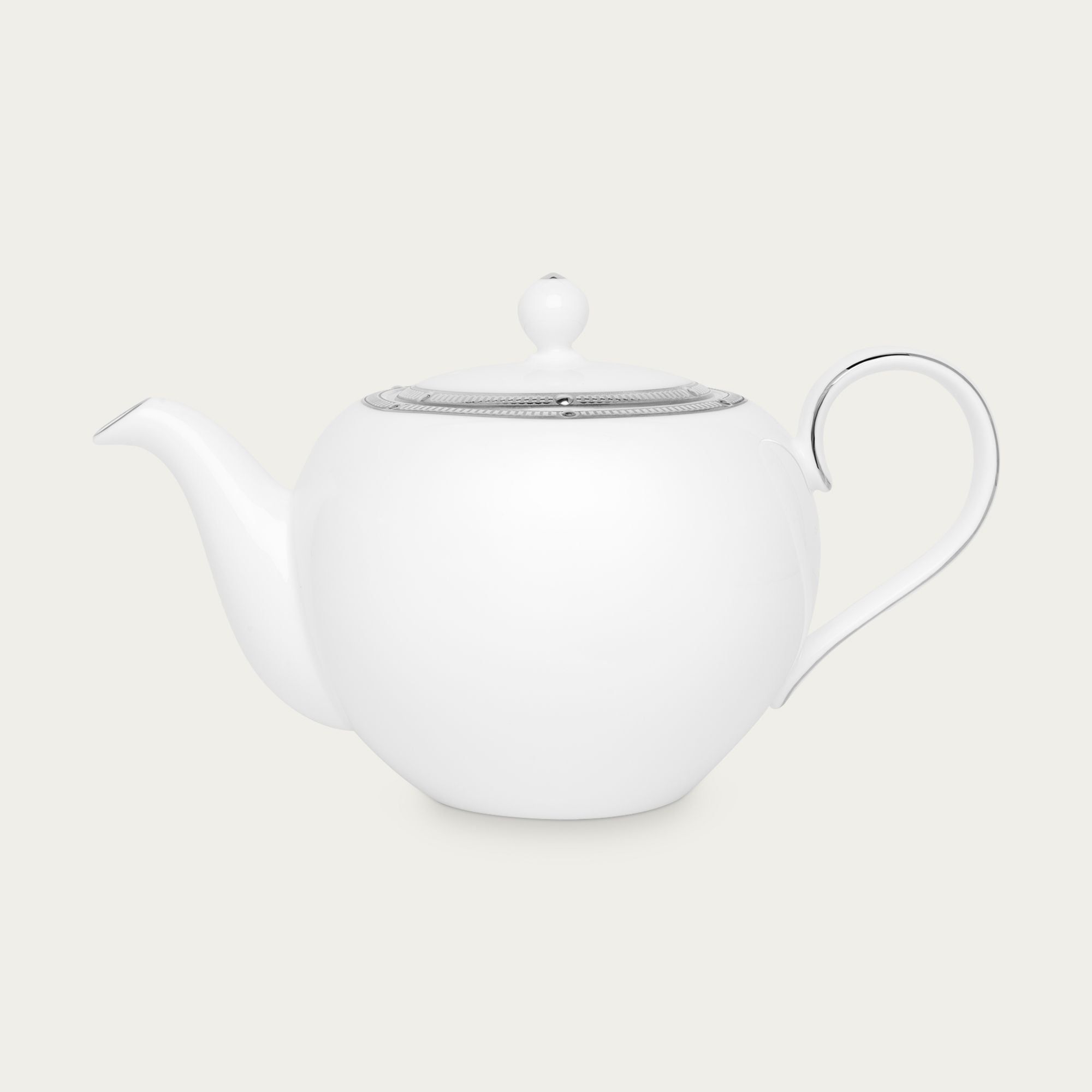 Ấm trà (bình trà) nhỏ dung tích 650ml sứ xương | Noritake Rochelle Platinum 4795L - 97284
