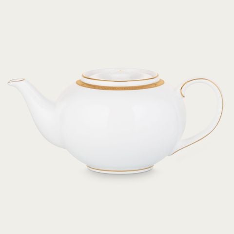  Ấm trà (bình trà) Châu Á dung tích 950ml sứ xương | Noritake Rochelle Gold 4796L - 50129A 
