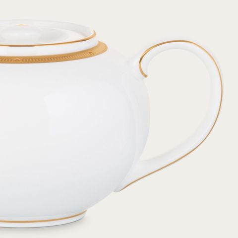  Ấm trà (bình trà) Châu Á dung tích 950ml sứ xương | Noritake Rochelle Gold 4796L - 50129A 