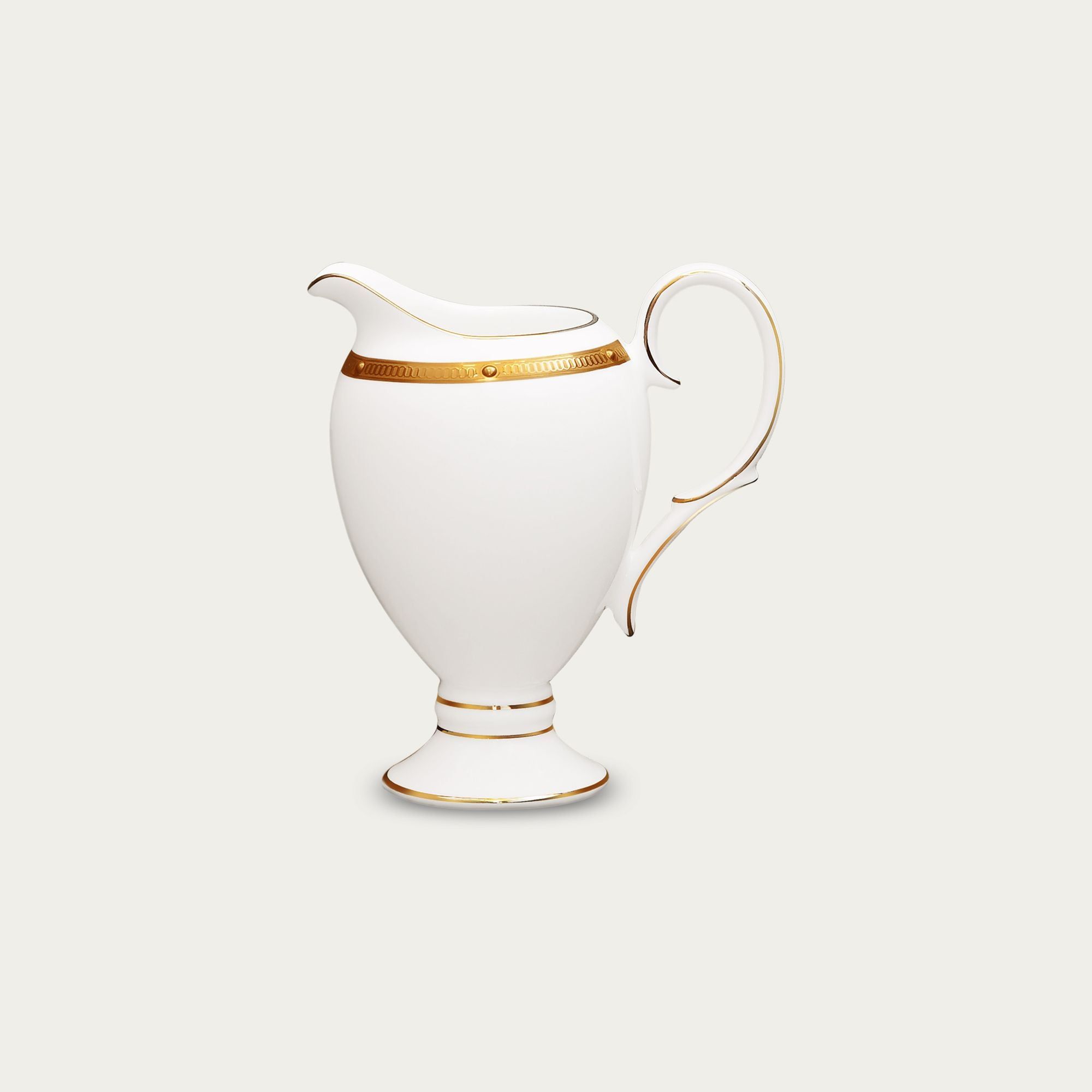 Bình (hũ) đựng sữa dung tích 240ml sứ xương | Noritake Rochelle Gold 4796L - 50728A