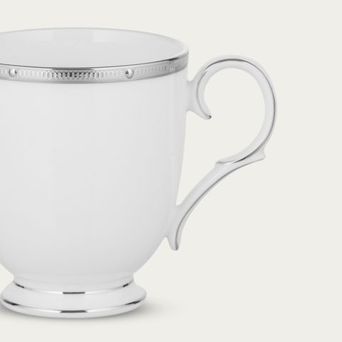  Cốc (ly) uống nước, cà phê dung tích 320ml sứ xương | Noritake Rochelle Platinum 4795L - T50755A 