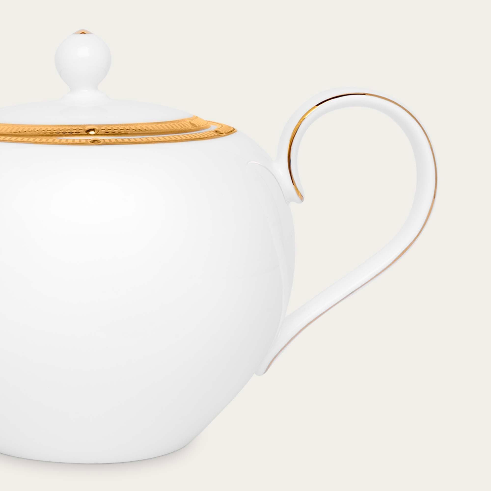 Ấm trà (bình trà) nhỏ dung tích 650ml sứ xương | Noritake Rochelle Gold 4796L - 97284