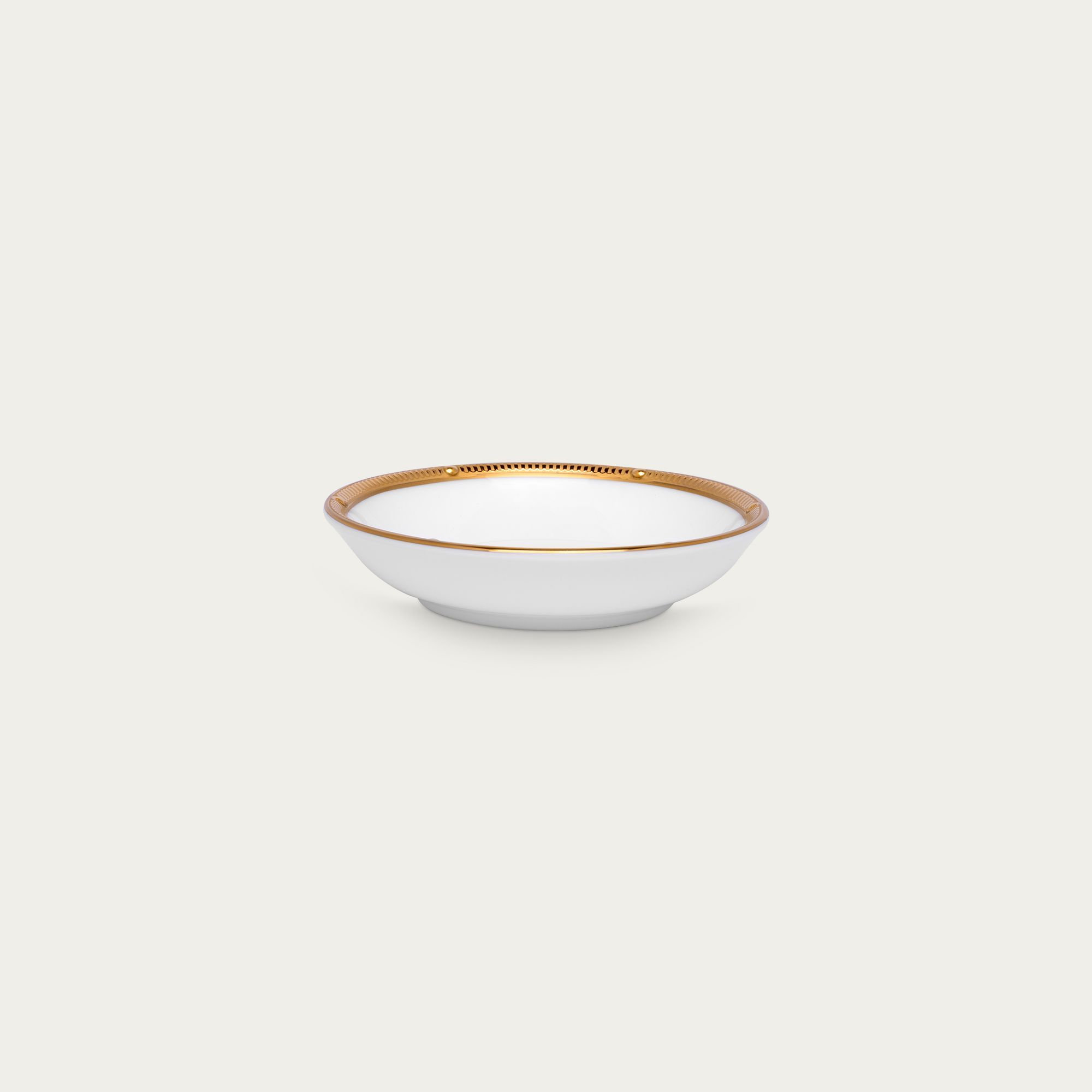 Đĩa tròn 9,7cm đựng nước chấm, gia vị sứ xương | Noritake Rochelle Gold 4796L - 59714A