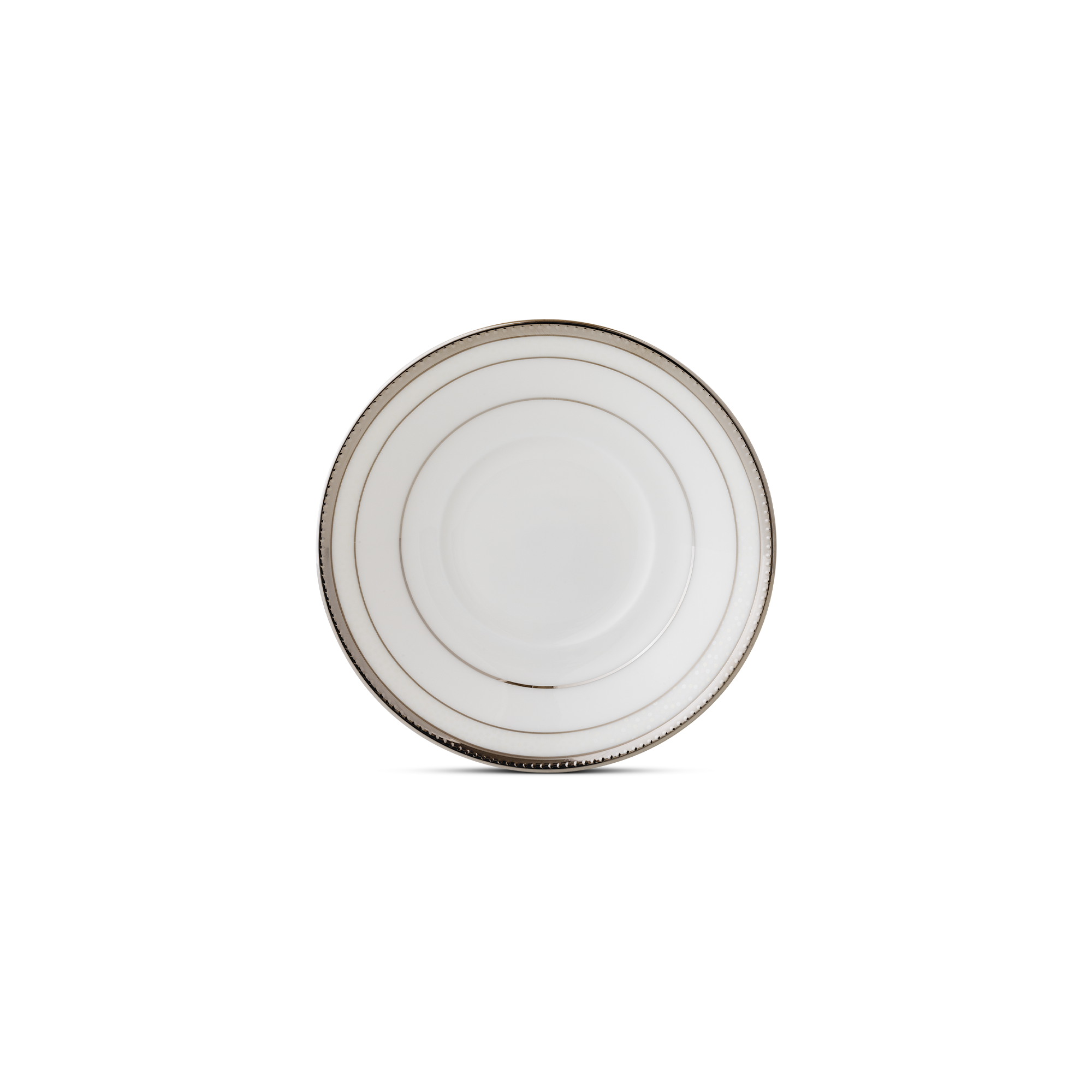 Đĩa lót chén (tách) trà dung tích 125ml, đường kính 12,9cm sứ xương Nhật Bản | Noritake Champagne Pearls 4811J - 59881S