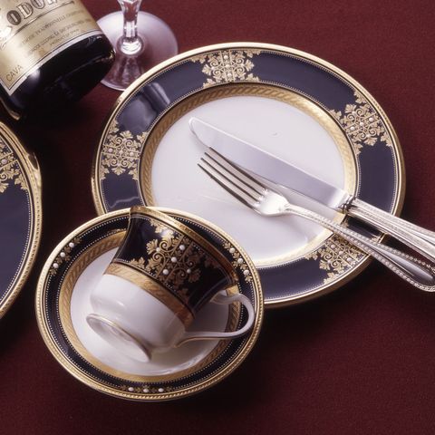  Bộ đĩa ăn kiểu Âu 22 món (cho 6 người) sứ xương Nhật Bản | Noritake Evening Majesty 4818J - D024AK 