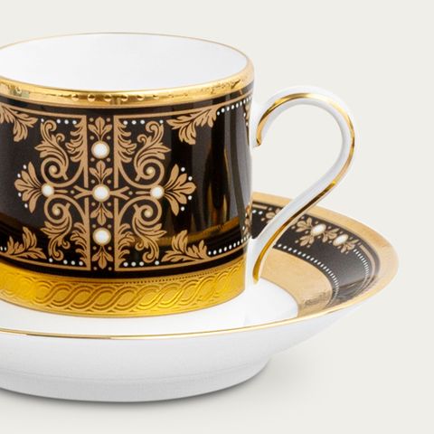  Chén trà (tách trà) nhỏ dung tích 125ml kèm đĩa lót sứ xương Nhật Bản | Noritake Evening Majesty 4818J - T59881 