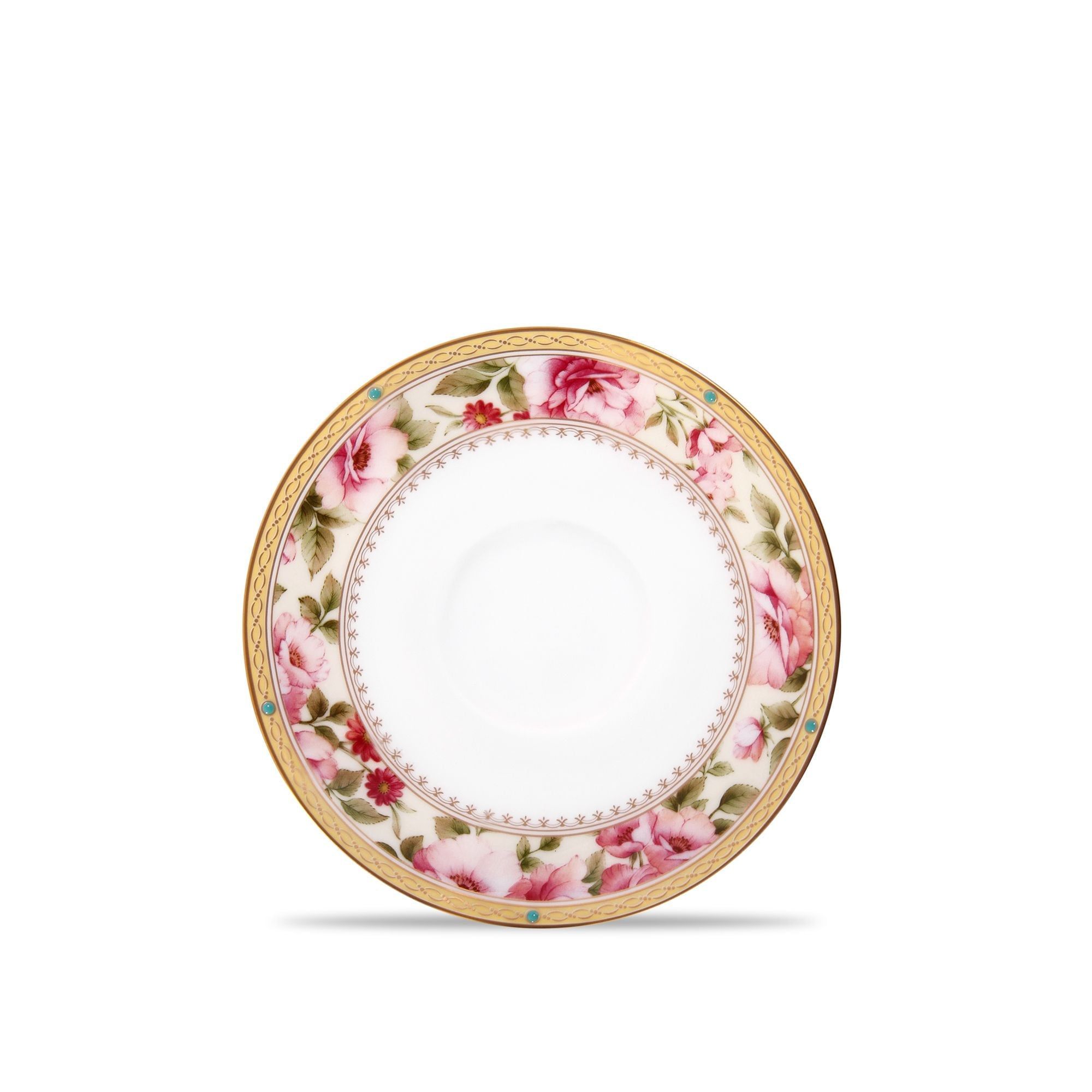 Đĩa lót chén (tách) trà dung tích 230ml & 190ml, đường kính 15,1cm sứ xương | Noritake Hertford 4861L - 97217S