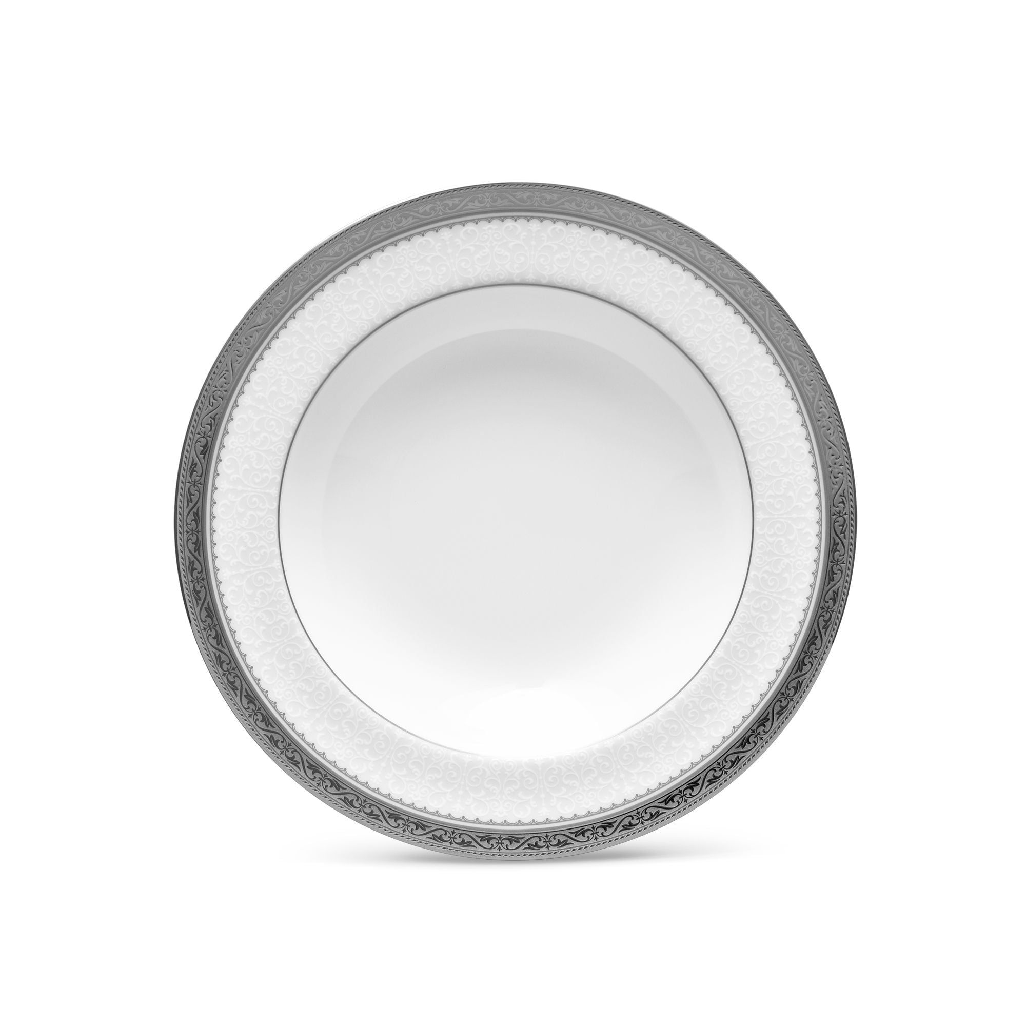 Đĩa sâu lòng 21,4cm dung tích 300ml sứ xương | Noritake Odessa Platinum 4875L - 97207
