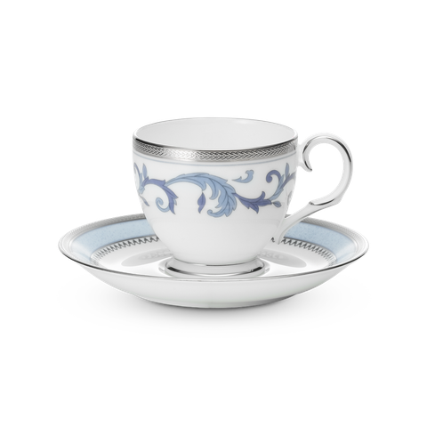  Chén trà (tách trà) dung tích 250ml kèm đĩa lót sứ xương | Noritake Sonnet In Blue 4893L - T50788A 