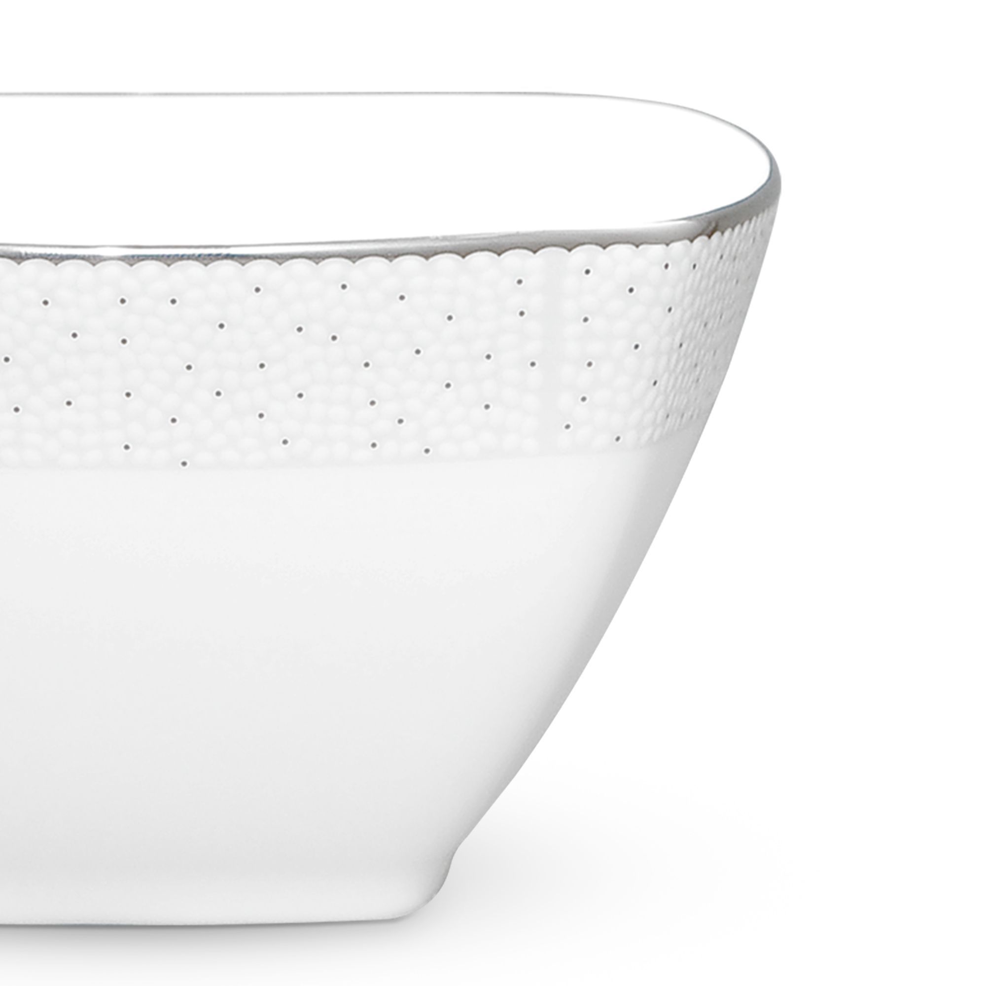 Bát cơm (chén cơm) hình vuông cạnh 11,2cm dung tích 320ml sứ xương | Noritake Broome Street 4913L - 97302