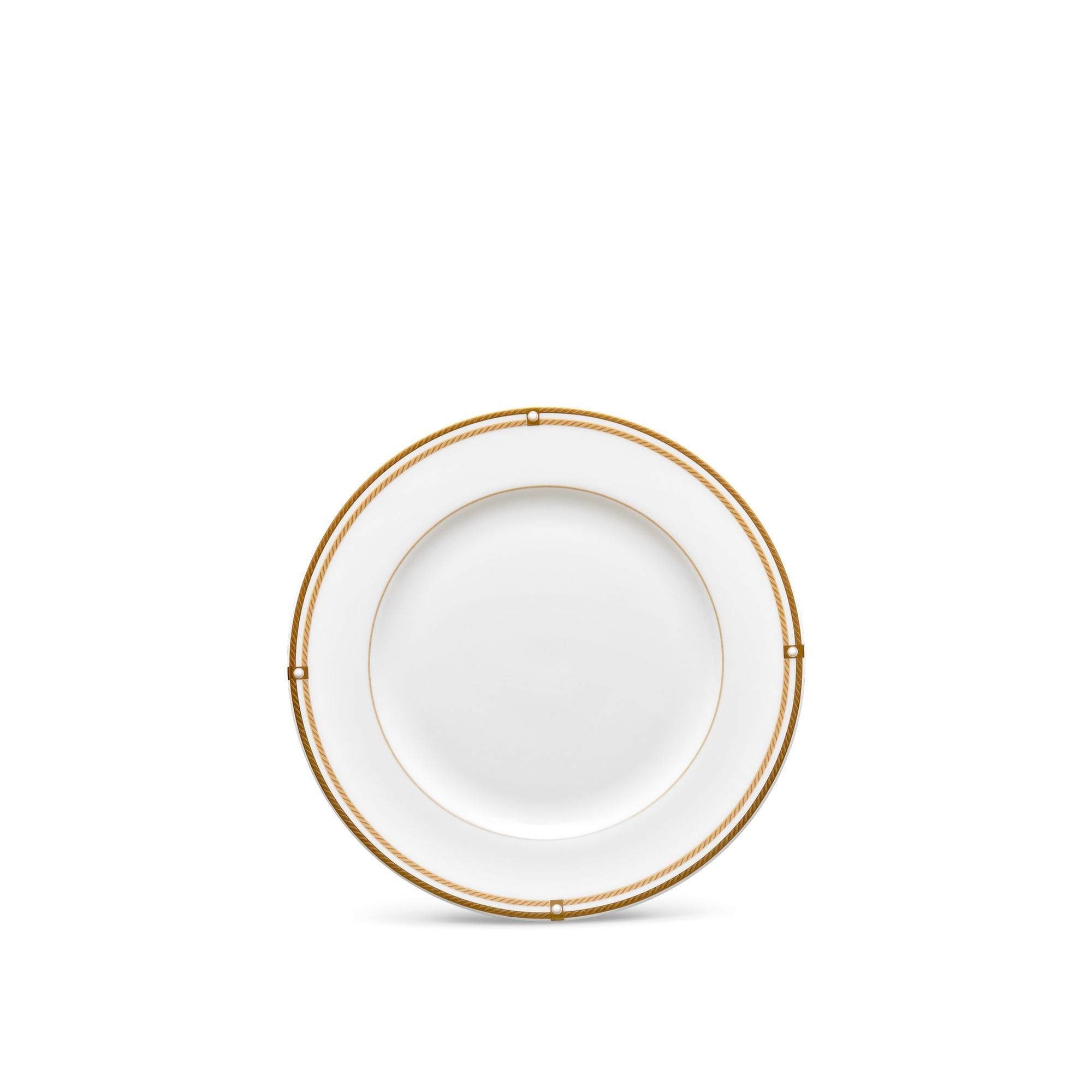 Đĩa tròn cỡ nhỏ đường kính 16,7cm sứ xương | Noritake Aidan Gold 4941L - 97212