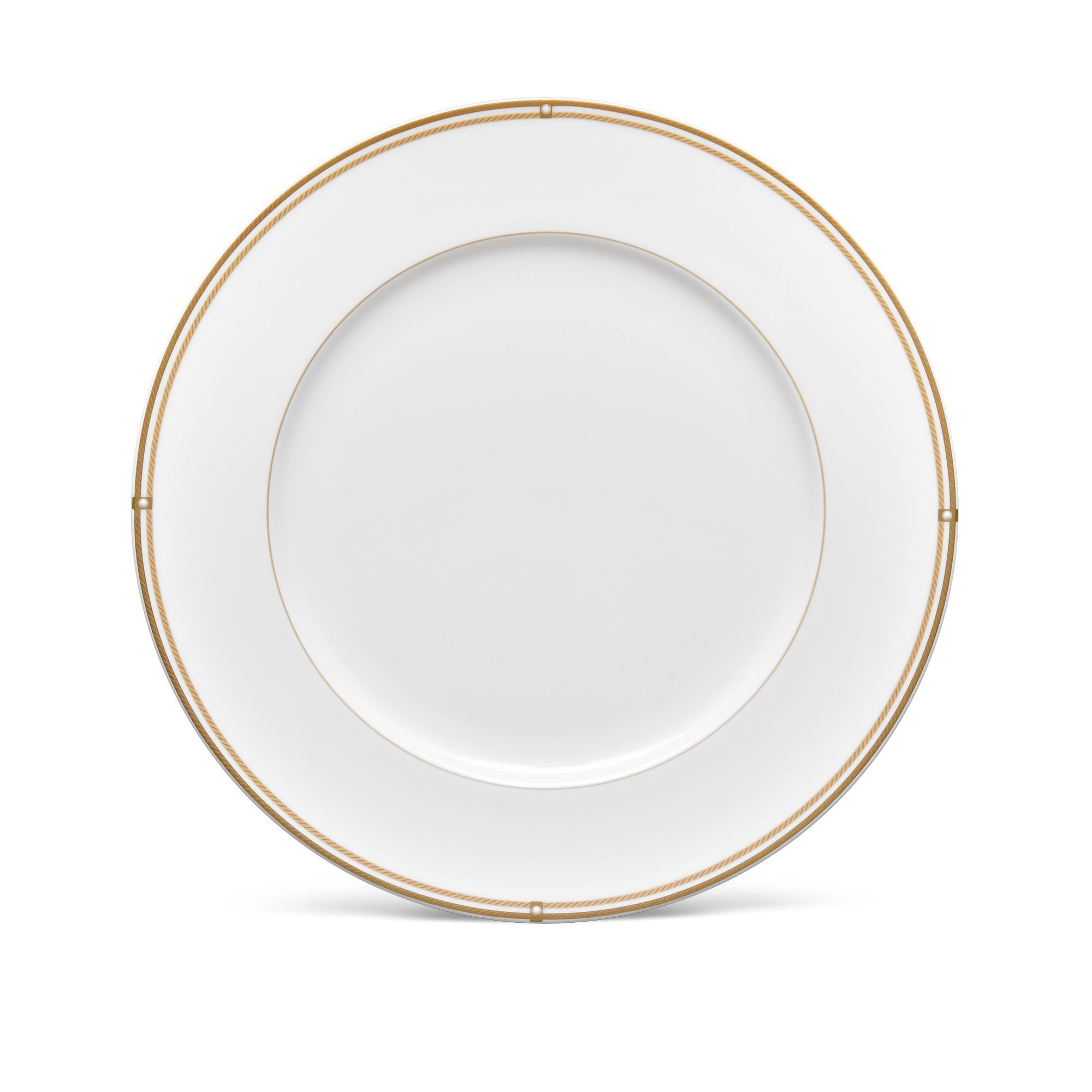 Đĩa tròn cỡ lớn đường kính 28,1cm sứ xương | Noritake Aidan Gold 4941L - 97320