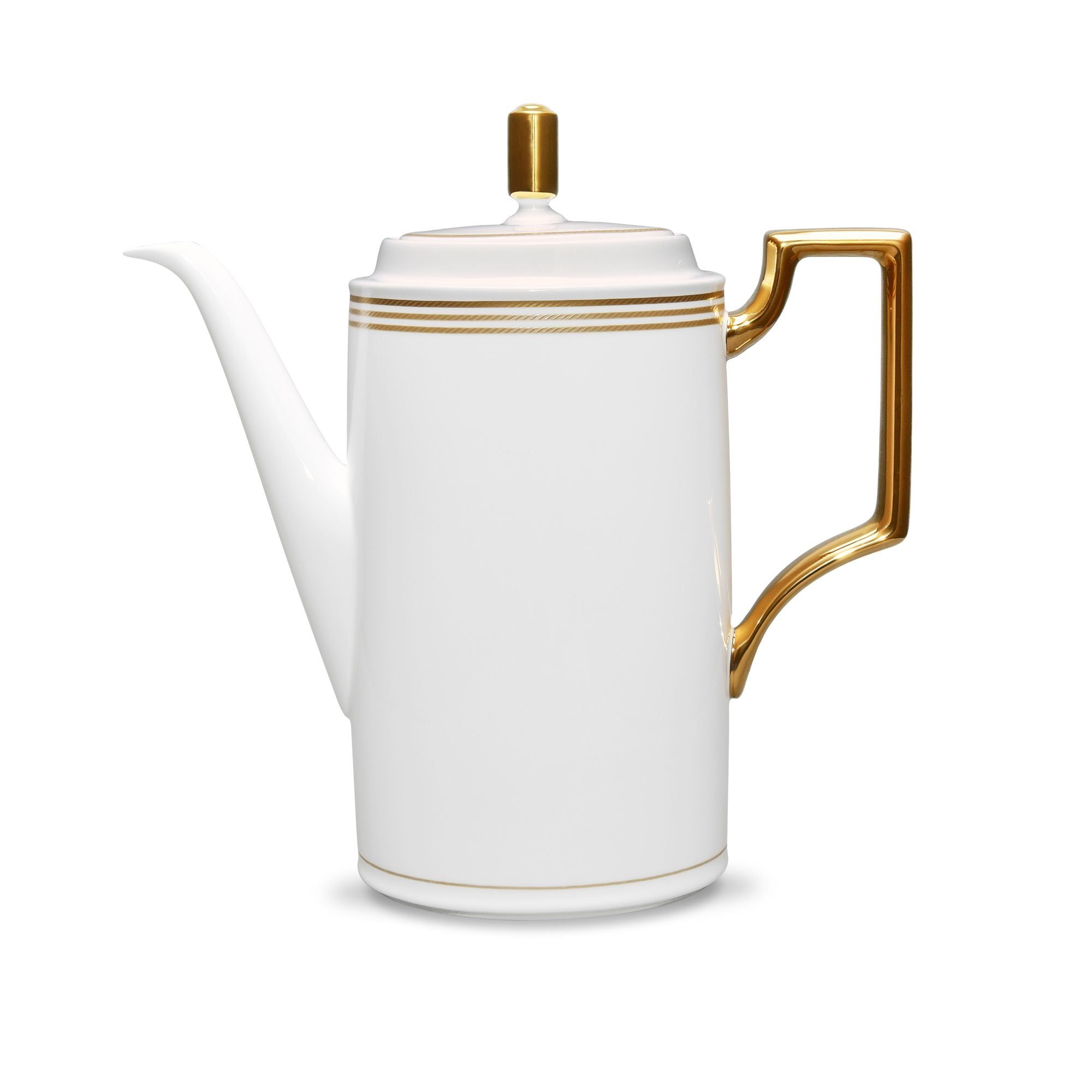 Ấm cà phê (bình cà phê) dung tích 1.650ml sứ xương | Noritake Aidan Gold 4941L - 93653