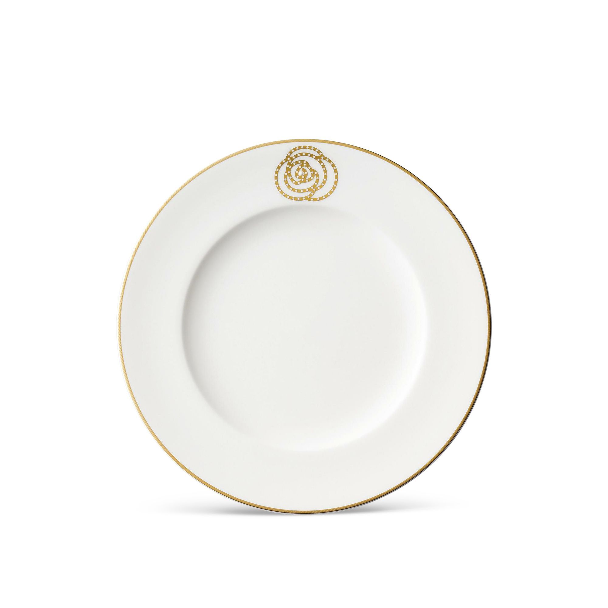 Đĩa tròn cỡ vừa (đặc biệt - Trắng) đường kính 24,5cm sứ xương | Noritake Aidan Gold 4941-2L - 97316