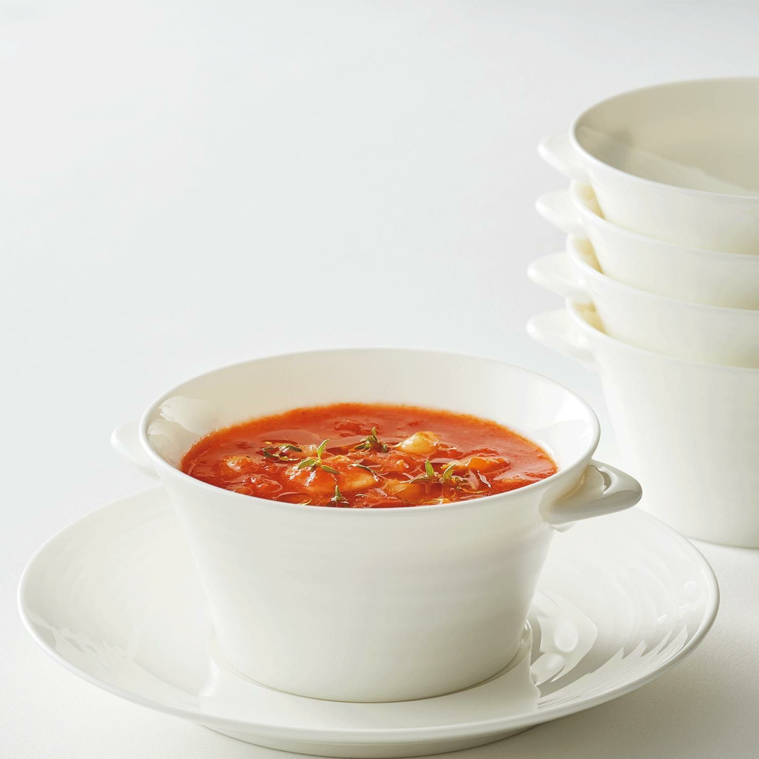 Bát (chén) dung tích 225ml ăn súp, yến có quai cầm sứ xương | Noritake Conjunto 4943L - 93972C