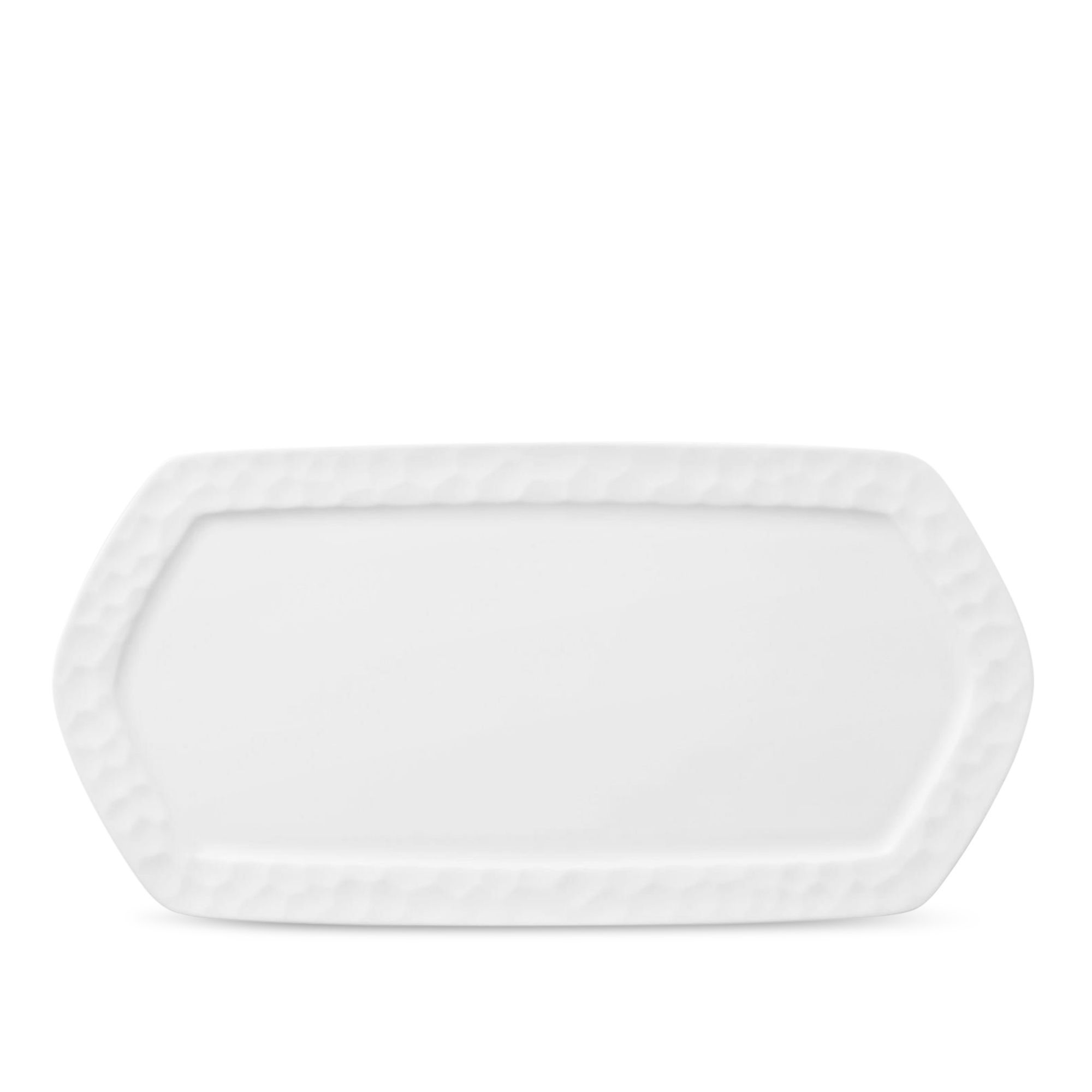 Đĩa hình lục giác (Hexagon) dài 40,4cm sứ xương | Noritake Conjunto 4943L - 93976