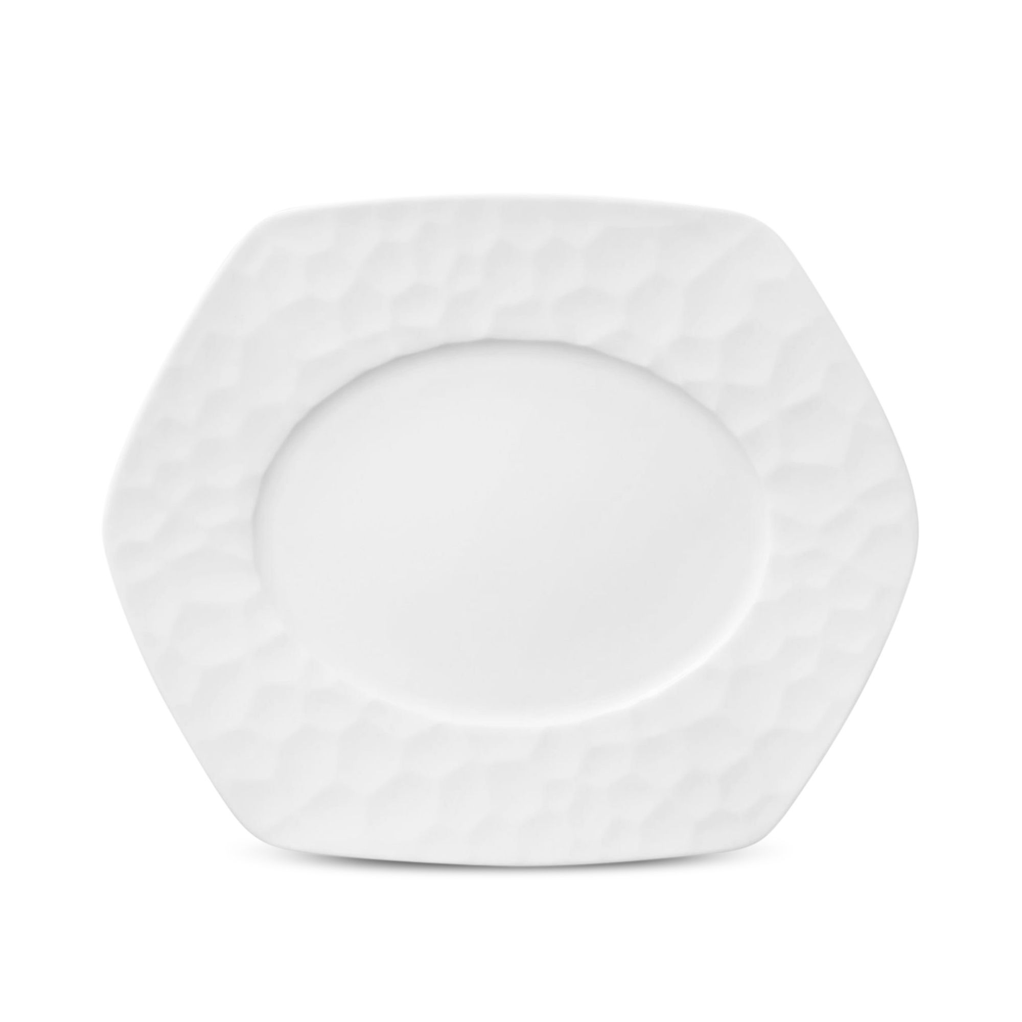 Đĩa hình lục giác (Hexagon) lòng oval dài 30cm sứ xương | Noritake Conjunto 4943L - 93981