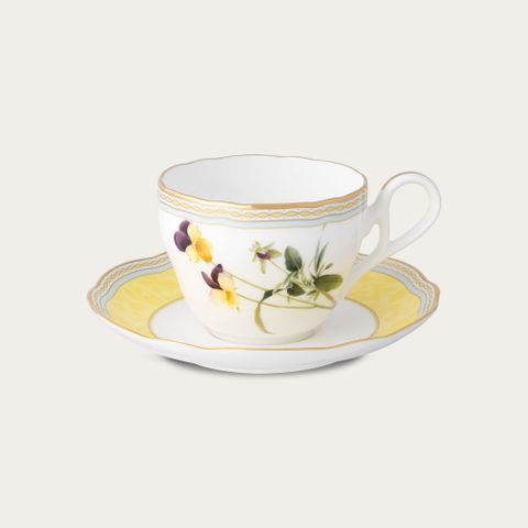  Chén trà (tách trà) dung tích 250ml kèm đĩa lót sứ xương | Noritake Harvest Dream 4989L - Q002FA 