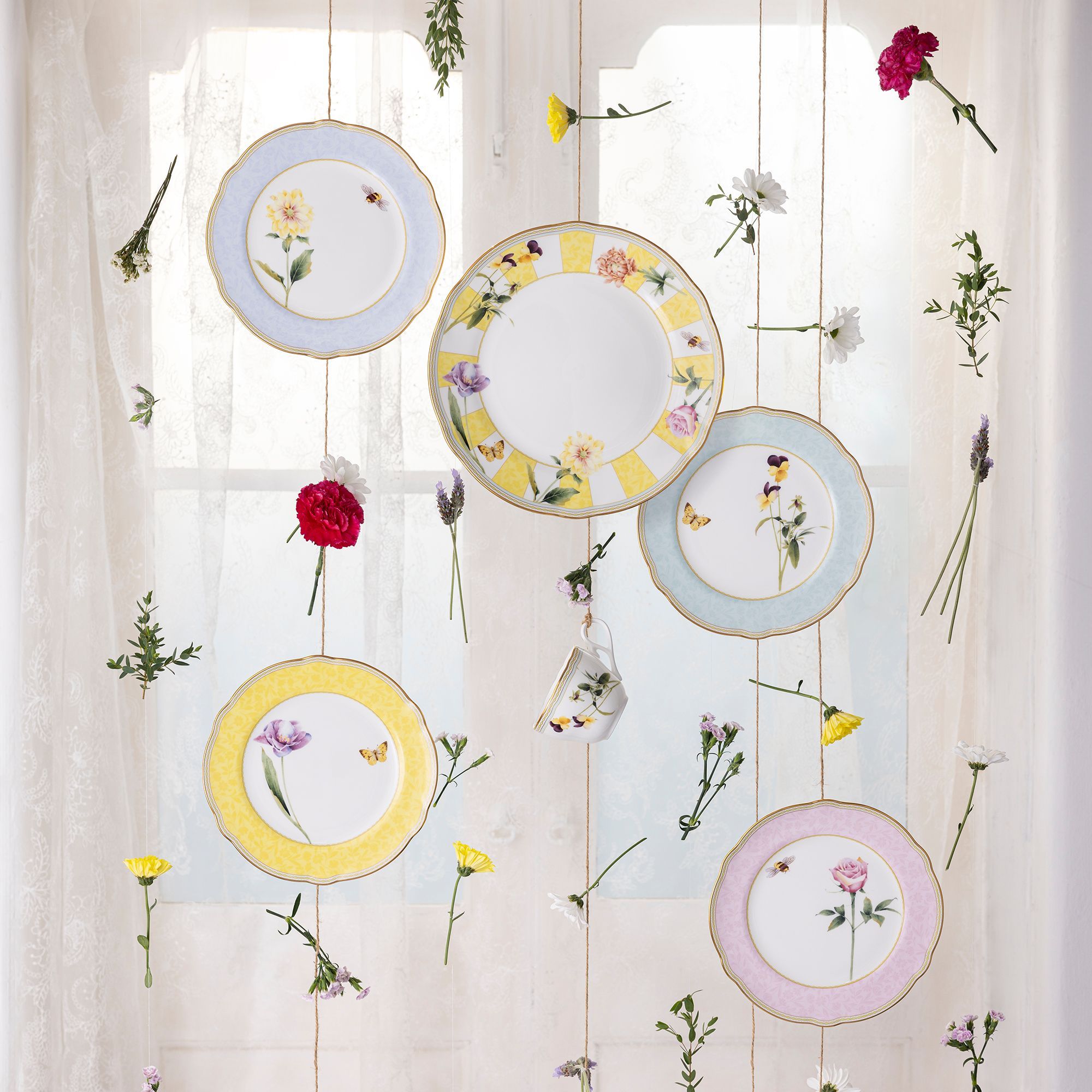 Đĩa tròn cỡ vừa đường kính 22cm sứ xương | Noritake Harvest Dream 4989-2L - 97811