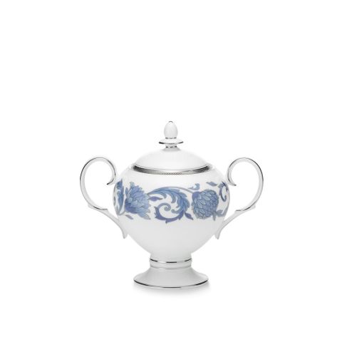  Bình (hũ) đường có nắp đậy dung tích 325ml sứ xương | Noritake Sonnet In Blue 4893L - 50727A 