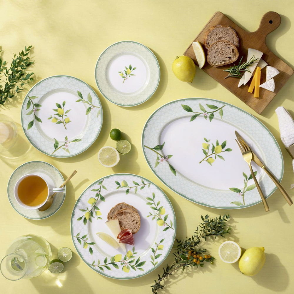 Đĩa tròn cỡ lớn đường kính 27cm sứ xương | Noritake Sorrento Breeze 4990L - 97220