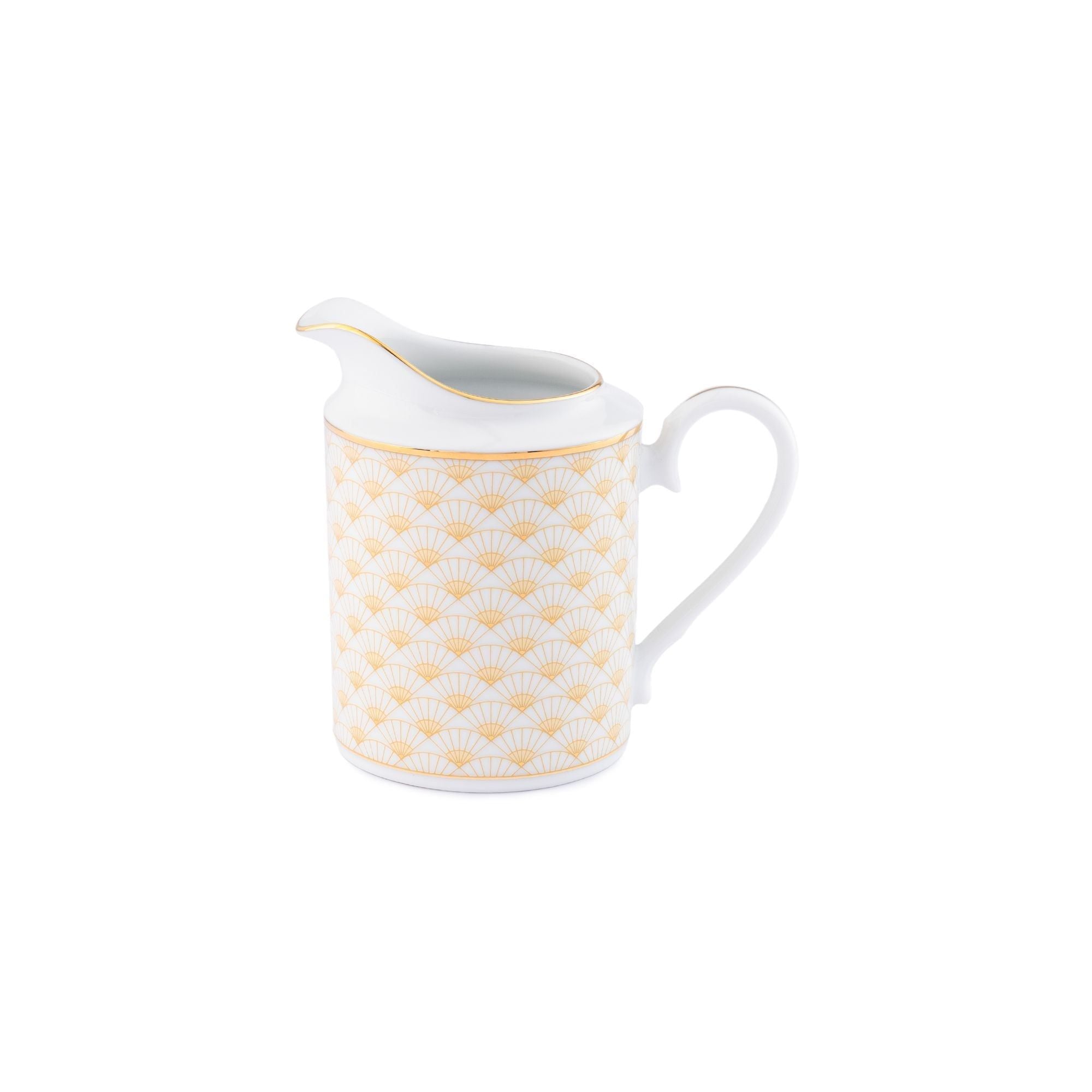 Bình (hũ) đựng sữa dung tích 310ml sứ trắng | Noritake Trocadero Gold 1787L - 91028