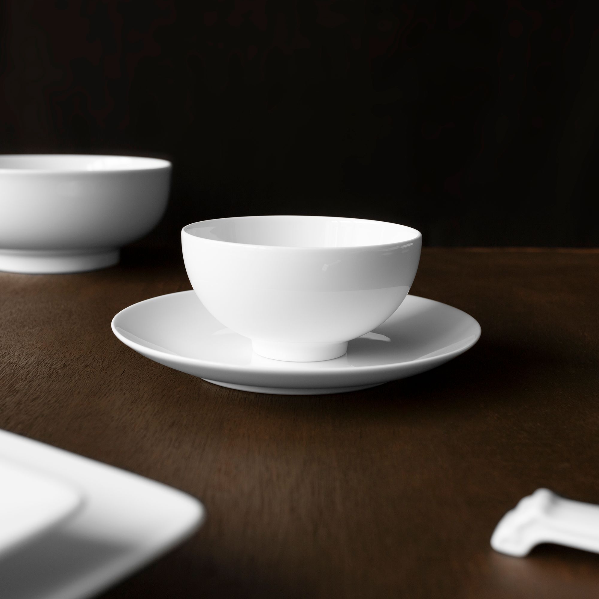 Bát cơm (chén cơm) 11,4cm dung tích 320ml sứ trắng | Noritake Art Stage 1609L - 91082