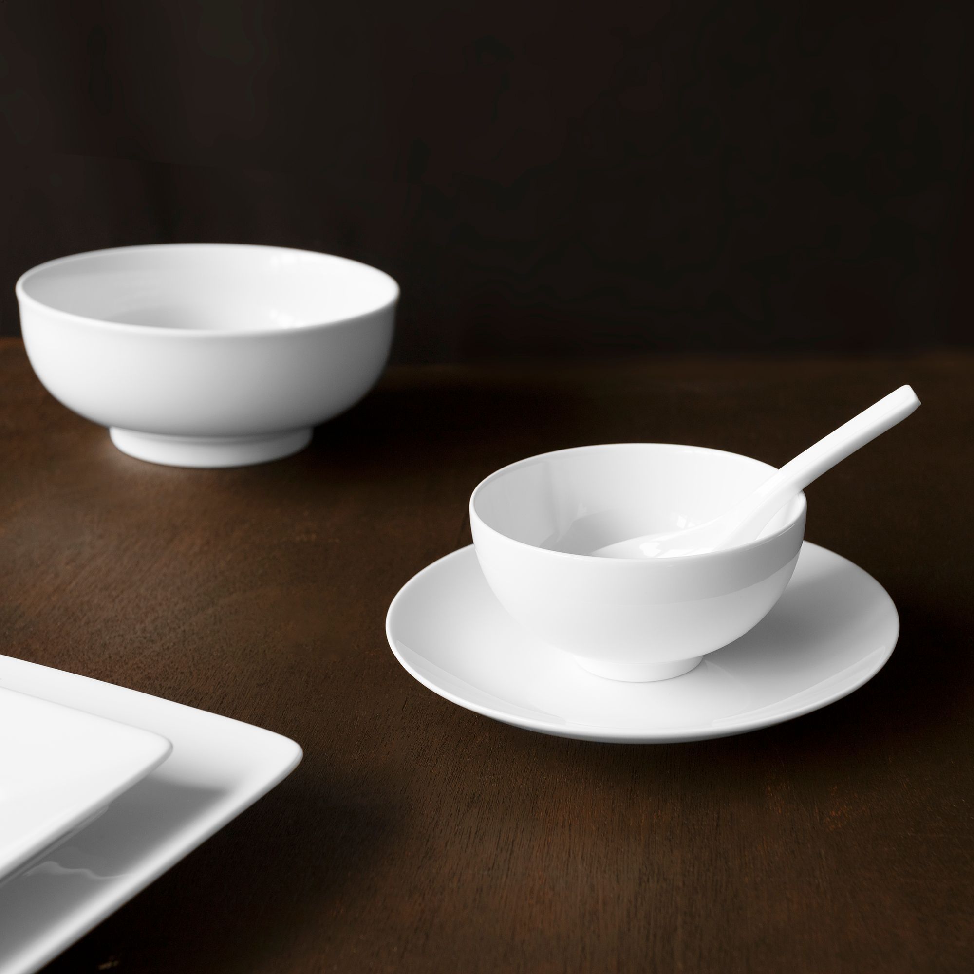 Bát cơm (chén cơm) 11,4cm dung tích 320ml sứ trắng | Noritake Art Stage 1609L - 91082