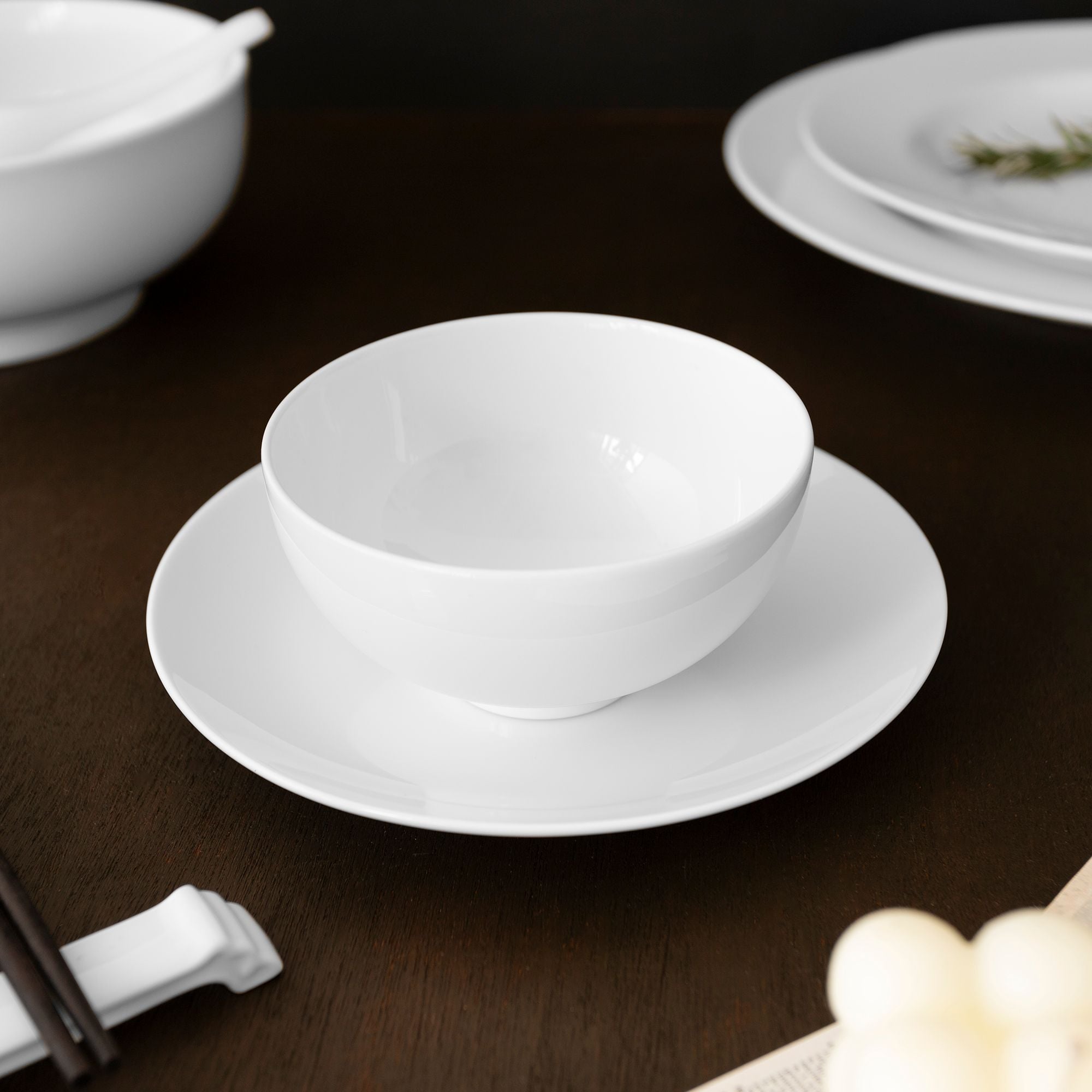 Bát cơm (chén cơm) 11,4cm dung tích 320ml sứ trắng | Noritake Art Stage 1609L - 91082