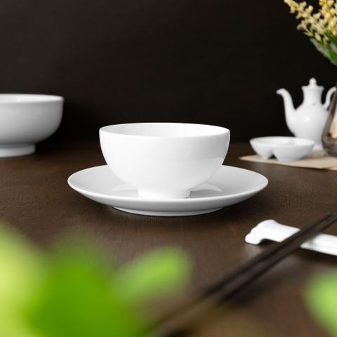  Bát cơm (chén cơm) 11,4cm dung tích 320ml sứ trắng | Noritake Art Stage 1609L - 91082 