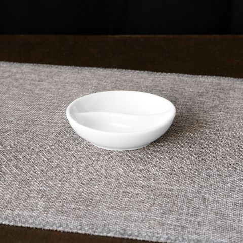  Đĩa tròn 8,9cm chia ngăn đựng nước chấm, gia vị sứ trắng | Noritake Art Stage 4257L - 91851 