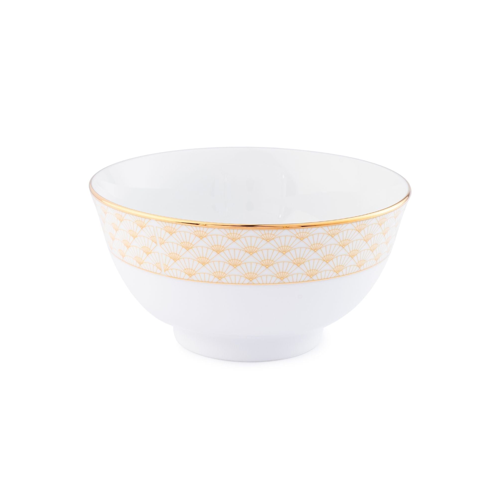 Bát mỳ (tô mỳ) đường kính 16,2cm dung tích 850ml sứ trắng | Noritake Trocadero Gold 1787L - 91895