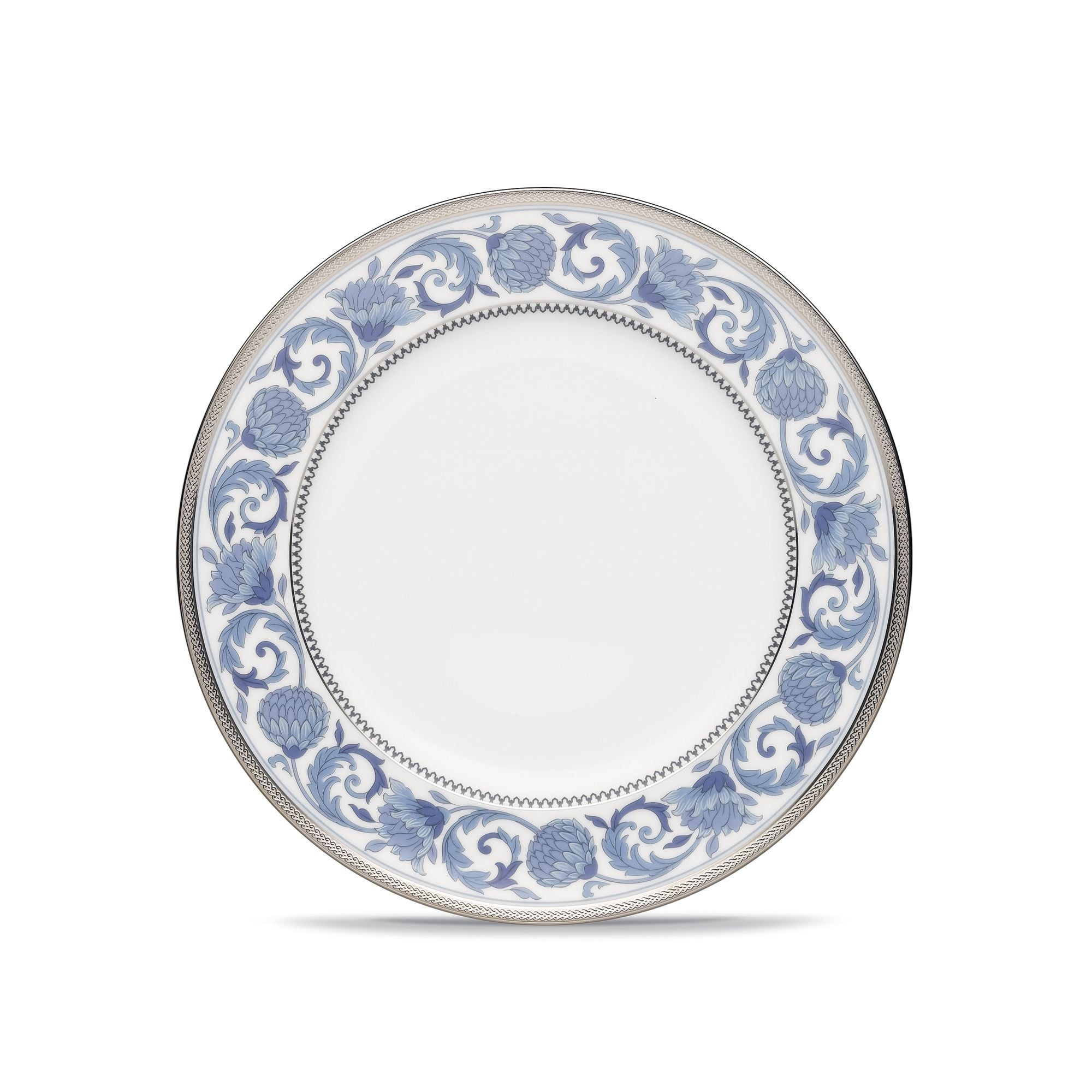 Đĩa tròn cỡ vừa đường kính 21,2cm sứ xương | Noritake Sonnet In Blue 4893L - 97211