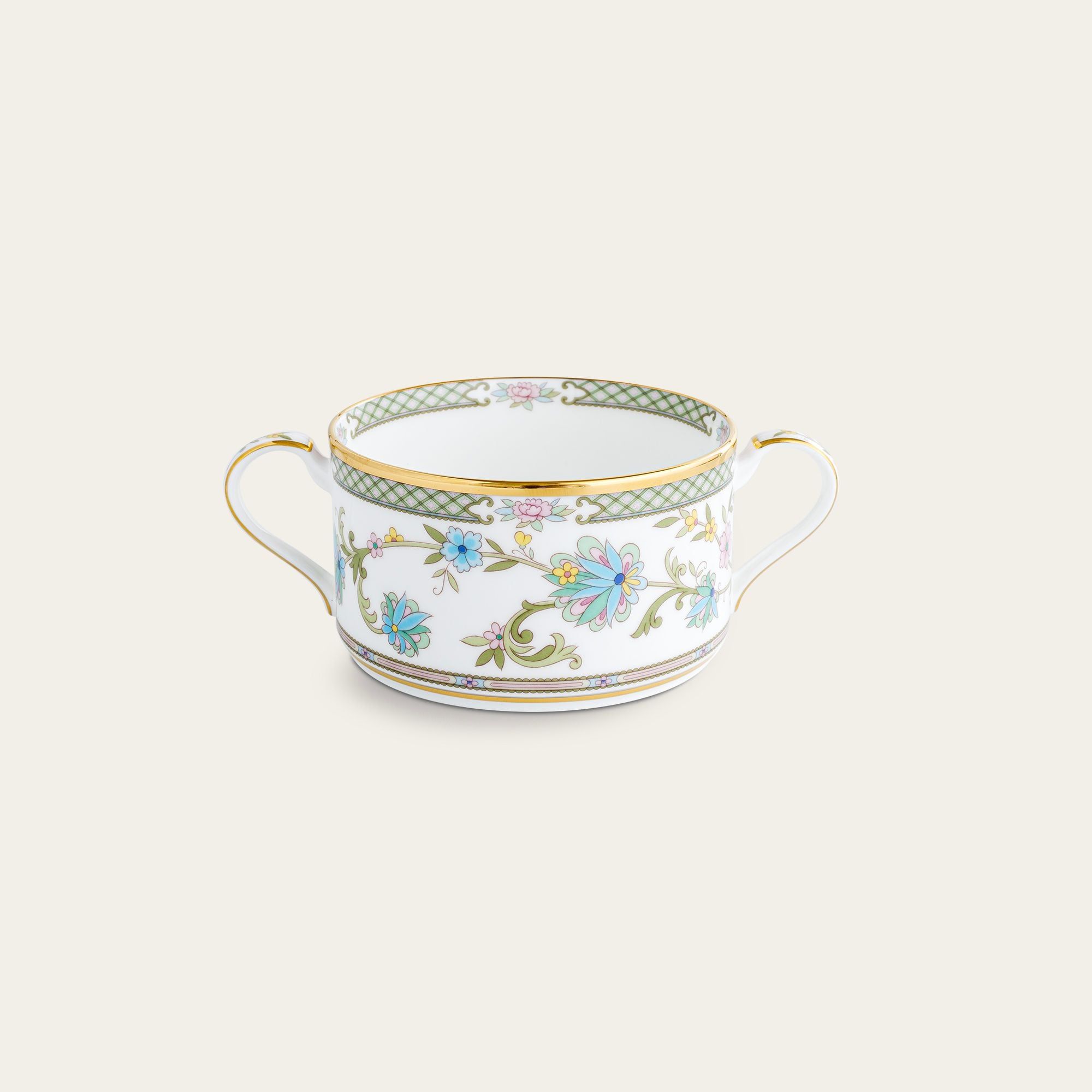 Bát (chén) 295ml ăn súp kem (creamsoup) có quai cầm sứ xương Nhật Bản | Noritake Yoshino 9983J - 59572C