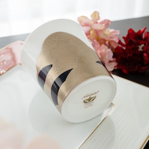 Cốc (ly) uống nước, uống trà chim hạc 350ml sứ trắng cao cấp Nhật Bản | Noritake Atehaka 1685J - T2181