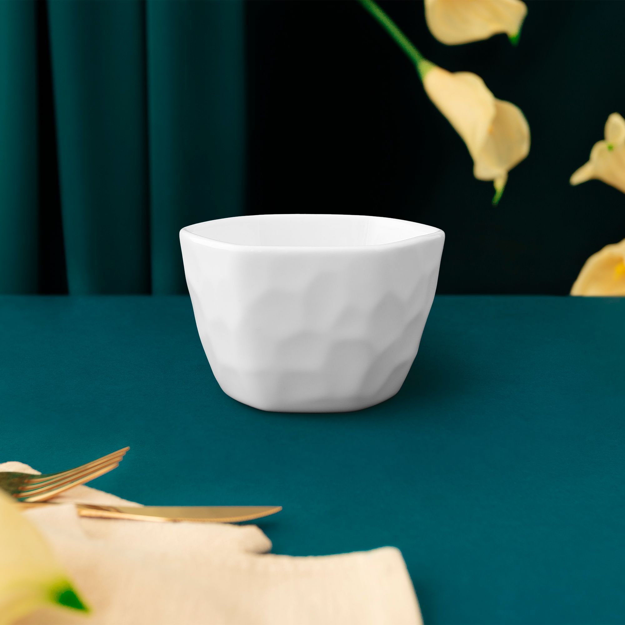 Bát (chén) 9cm dung tích 190ml hình lục giác (Hexagon) đựng nước chấm, soup | Noritake Conjunto 4943L - 93962