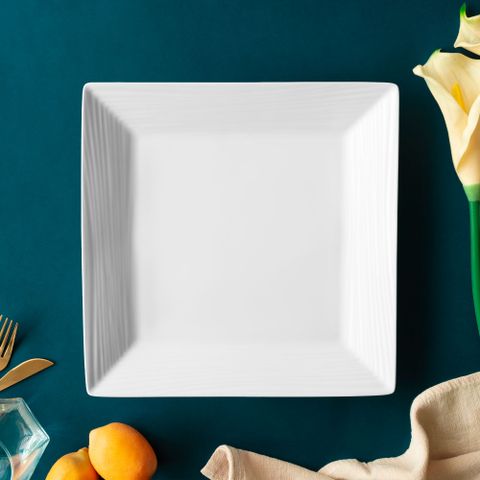  Đĩa vuông cỡ lớn cạnh dài 25,5cm sứ xương | Noritake Conjunto 4943L - 93934 
