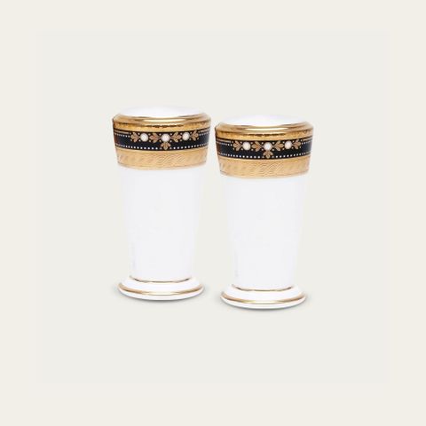  Bộ lọ đựng tiêu (4 lỗ) và muối (8 lỗ) cao 9cm sứ xương Nhật Bản | Noritake Evening Majesty 4818J - 595710 